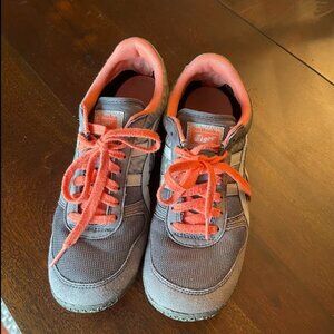 Asics Onitsuka Tiger Women's Sneakers Grey And Coral Size 8.5